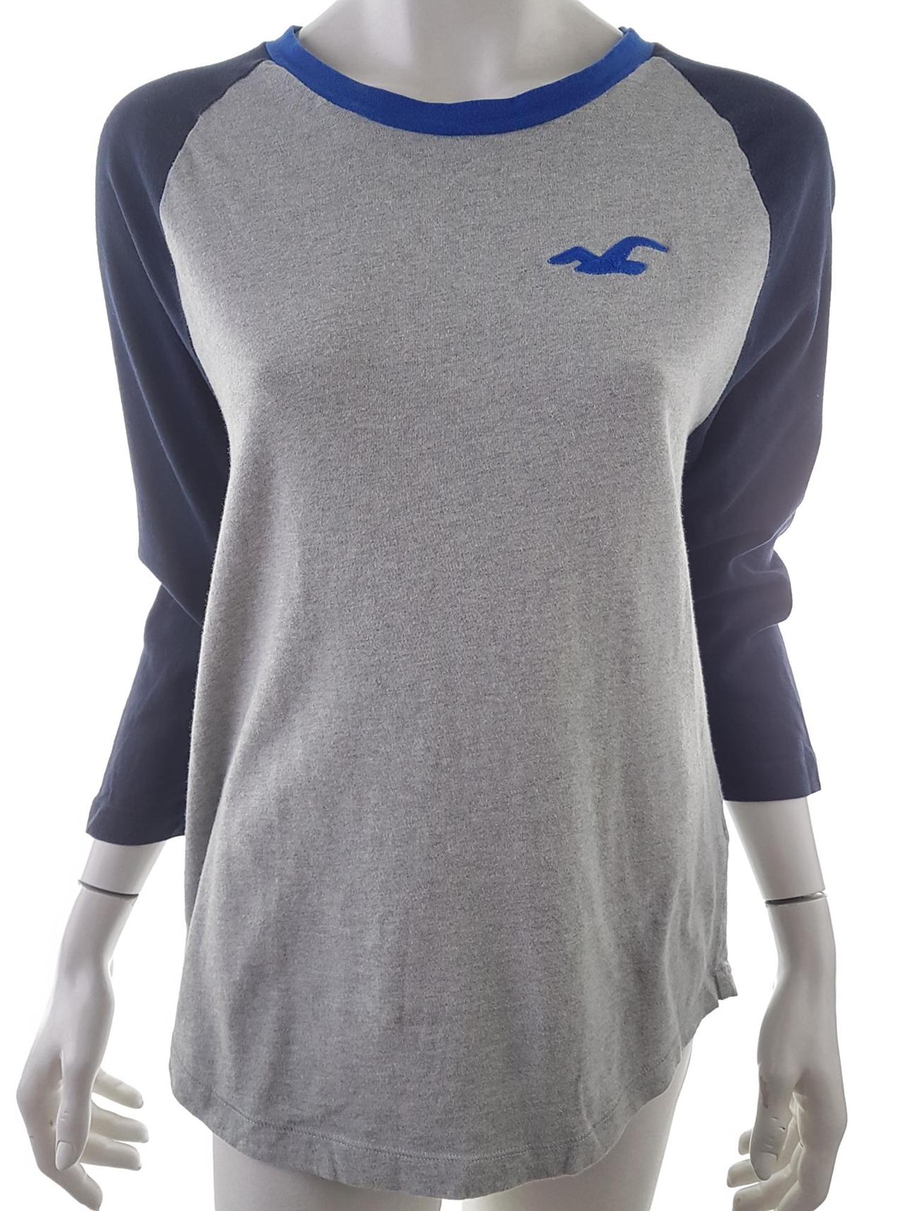 Hollister Size M Okrągły dekolt Tunika Bluzka Rękaw 3/4