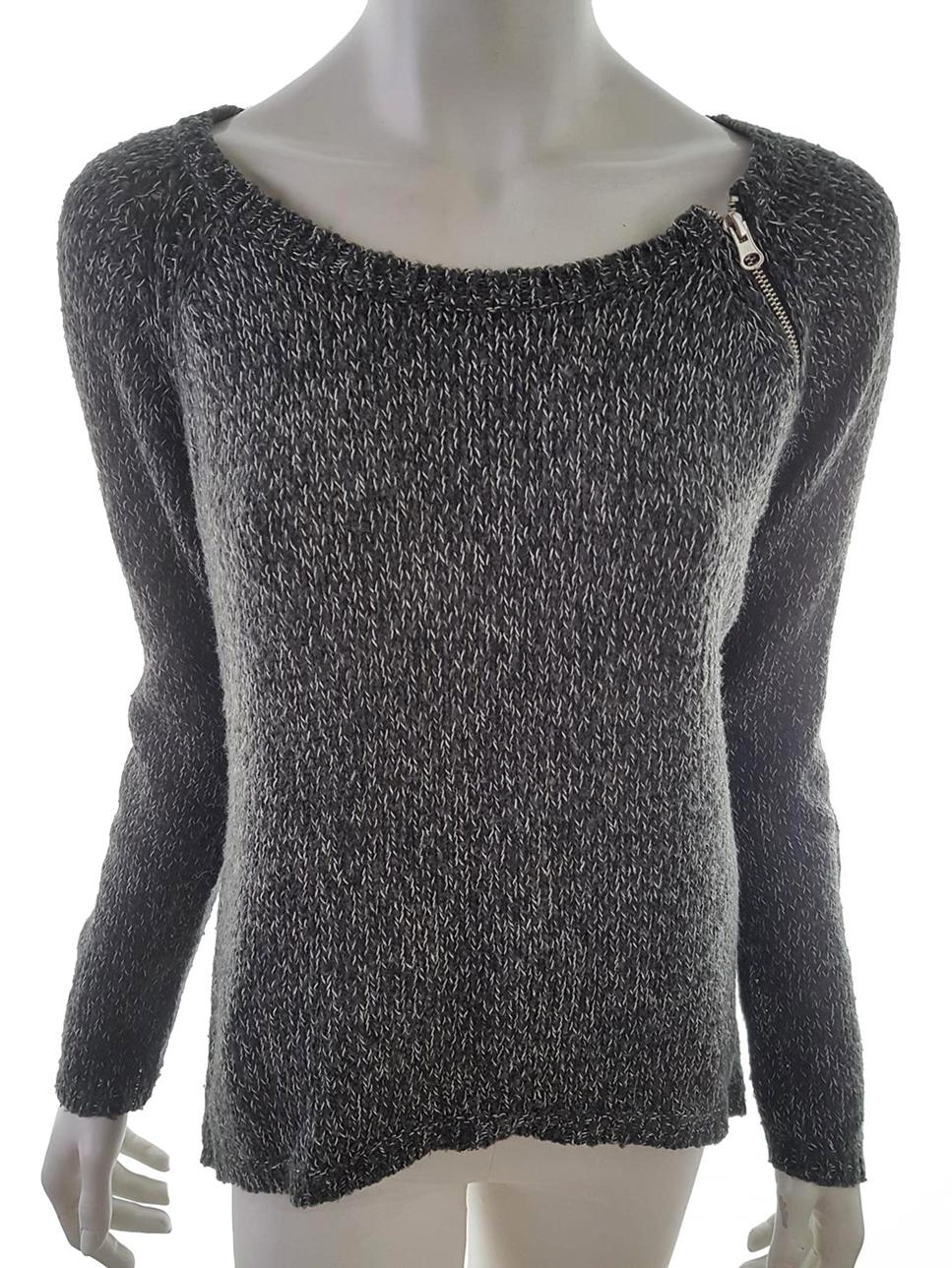 Vero moda Size S Color Szary W łódkę Sweter Długi rękaw Cienka dzianina