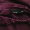 Fransa Size XXL Color Purpurowy Kwadratowy dekolt Kardigan Zapinany Długi rękaw Fabric Wiskoza Cienka dzianina