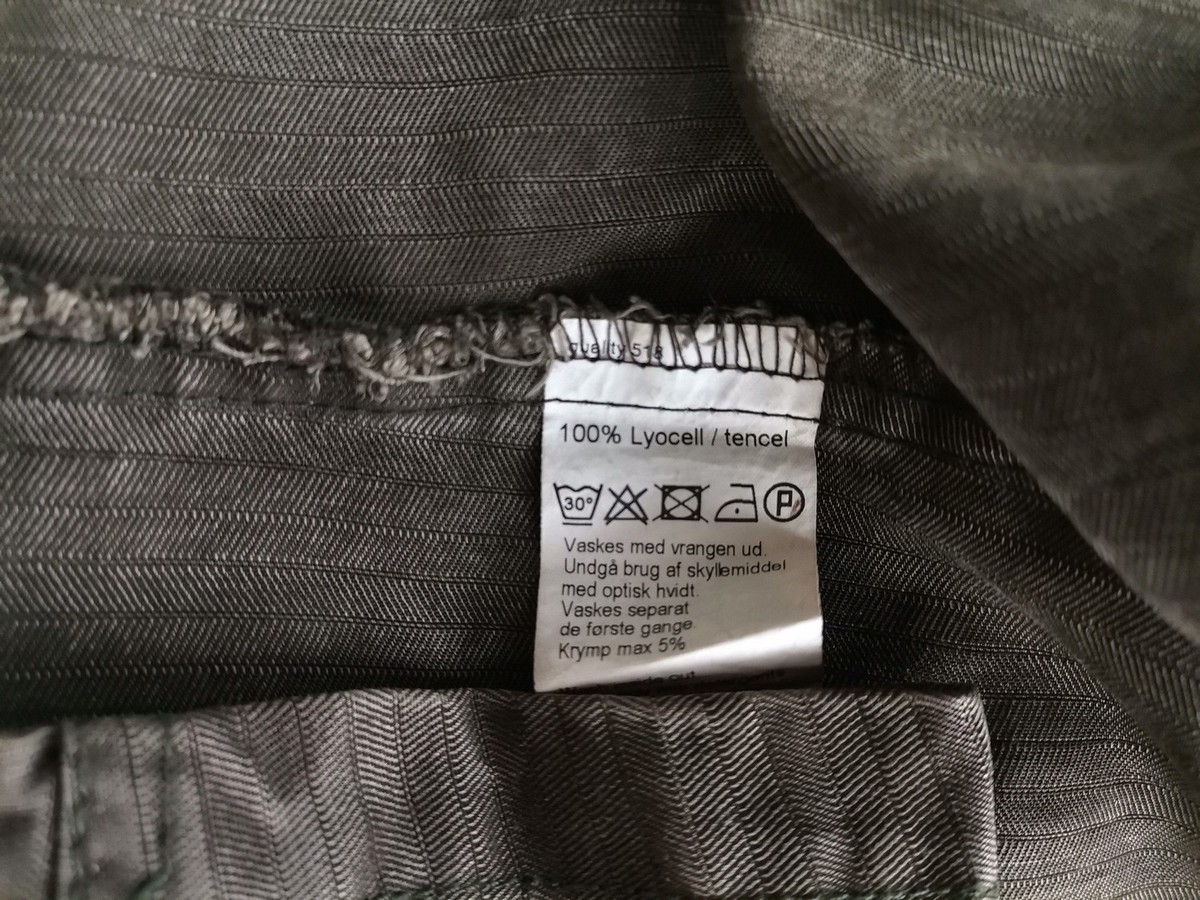 Pardon Size 44 Color Khaki Kołnierz Żakiet z zapięciem Długi rękaw Fabric Tencel 100%