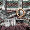 Vila Size M Color Zielony Krata Kurtka Długi rękaw Fabric Wełna