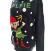 Merry Christmas Size XS Color Granatowy Crew Neck Sweter Świąteczny Gwiazdka Długi rękaw Fabric Akryl 100% Cienka dzianina