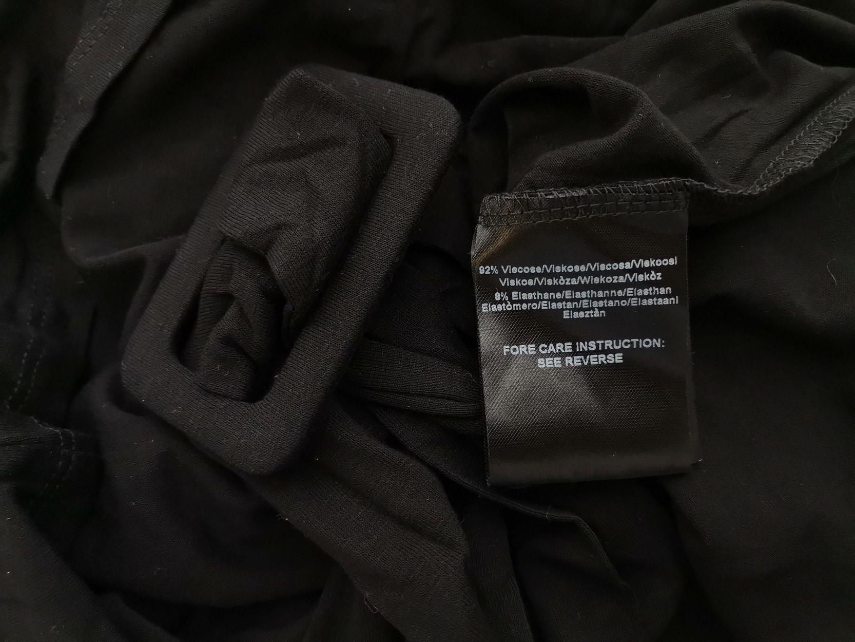 Mexx Size S Color Czarny Keyhole Crew Neck Sukienka Ołówkowa Krótki rękaw Do Kolan Fabric Wiskoza