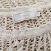 Cream Size M Color Kremowy Okrągły dekolt Sweter Rękaw 3/4 Fabric Bawełna 100% Otwarta dzianina