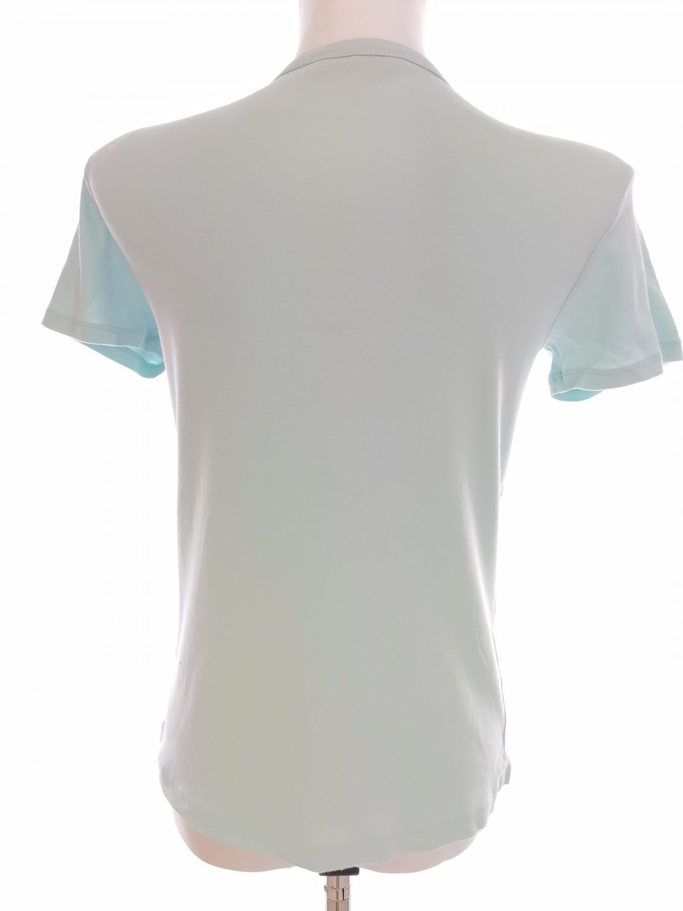 Henri Lloyd Size 38 Color Miętowy Crew Neck T-Shirt Krótki rękaw Fabric Bawełna 100%