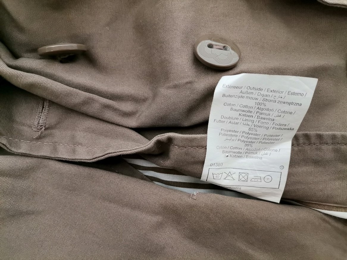 Cache Cache Size 3 (40) Color Khaki Kurtka Długi rękaw Fabric Bawełna 100%