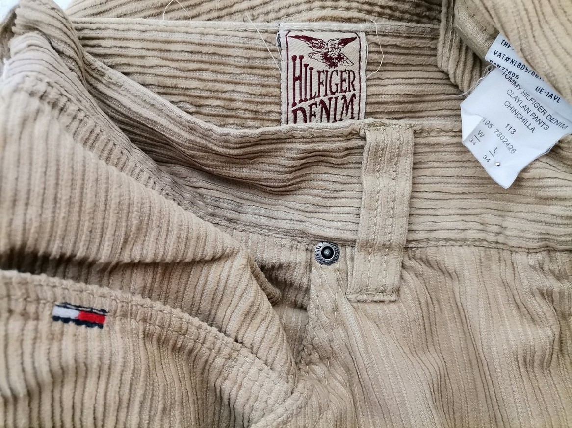 Hilfiger denim Size W34 L34 Color Beżowy Fabric Bawełna 100%