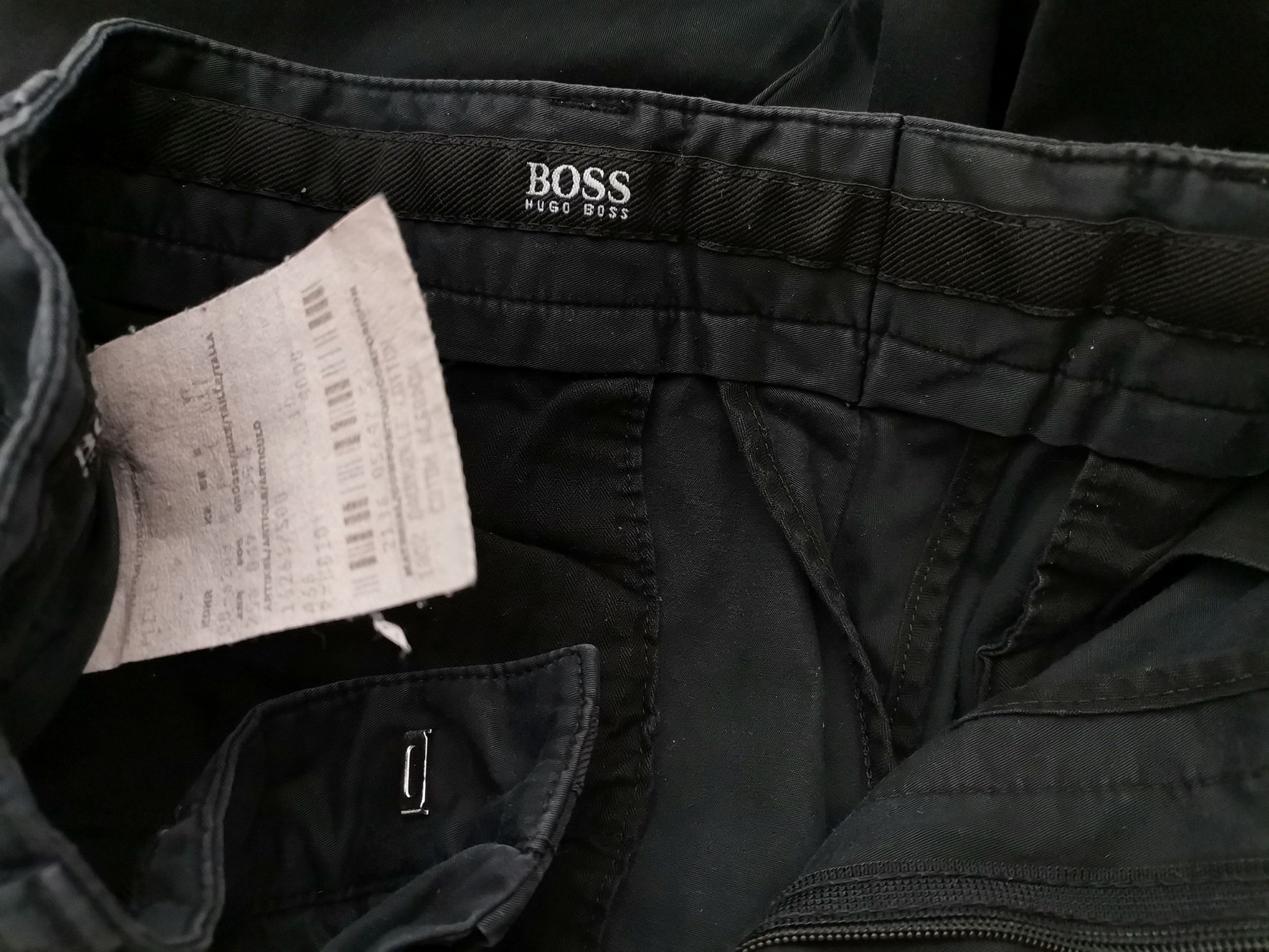 Hugo Boss Size 54 Color Czarny Fabric Bawełna 100%