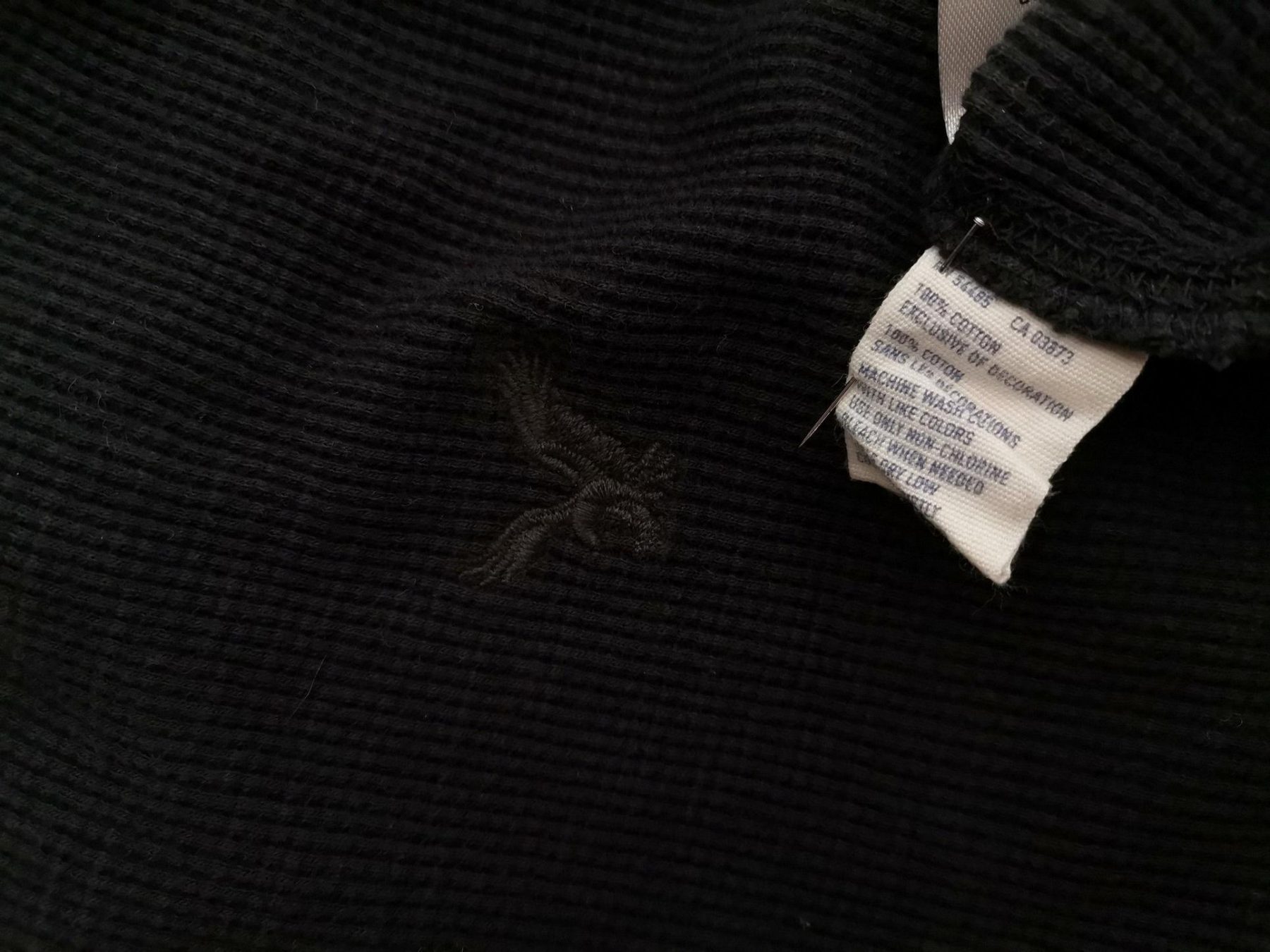 American Eagle Size M Color Czarny Męski Sweter Długi rękaw Fabric Bawełna 100%