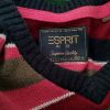 Esprit Size XXL Color Kolorowa Pasy Męski Sweter Długi rękaw Fabric Bawełna