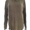 Vero moda Size M Color Khaki Crew Neck Sweter Długi rękaw Fabric Wiskoza Gruba dzianina