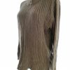 Vero moda Size M Color Khaki Crew Neck Sweter Długi rękaw Fabric Wiskoza Gruba dzianina