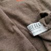 Diesel Size M Color Brązowy Męski T-Shirt Krótki rękaw Fabric Bawełna 100%