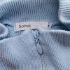 Skovhuus Size M Color Niebieski Pół golf Sweter Długi rękaw Fabric Bawełna Cienka dzianina