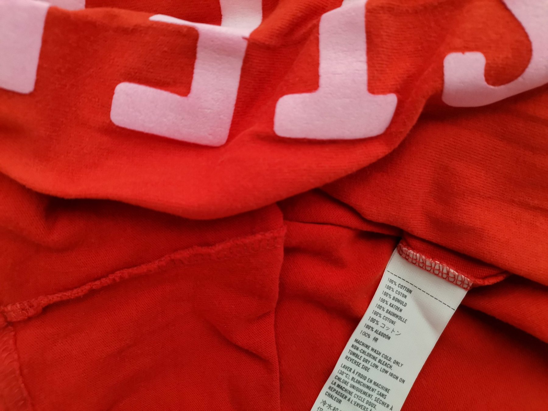 Hollister Size XL Color Pomarańczowy Męski Sweter Długi rękaw Fabric Bawełna 100%