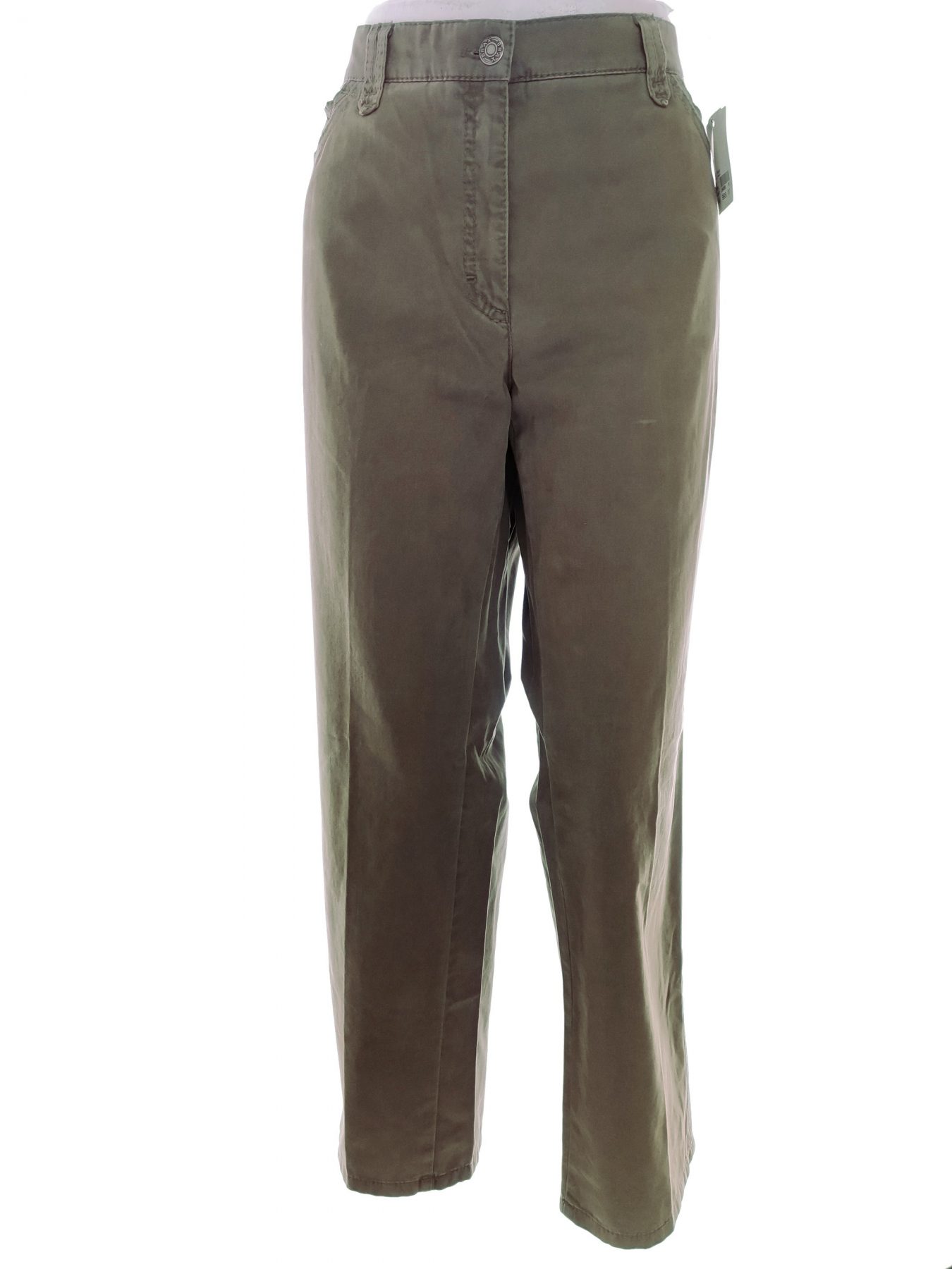 BRAX Size 44 Color Khaki Spodnie Casual Fabric Bawełna