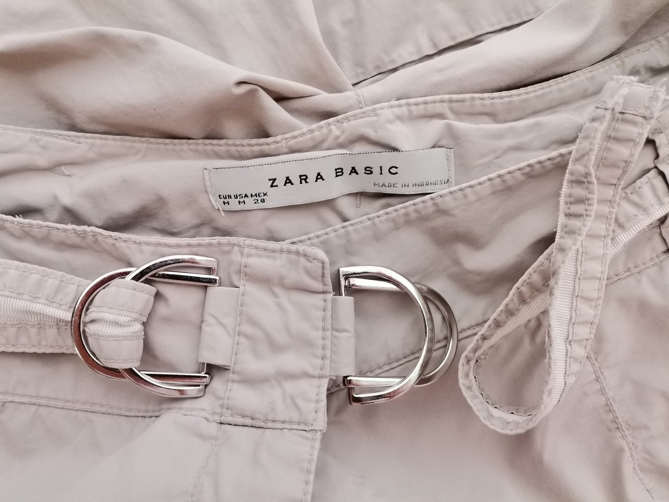 ZARA BASIC Size M Color Szary Szorty Fabric Bawełna 100%