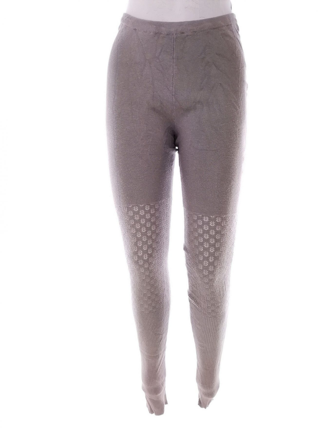 Cream Size L Color Beżowy Legginsy Fabric Wiskoza