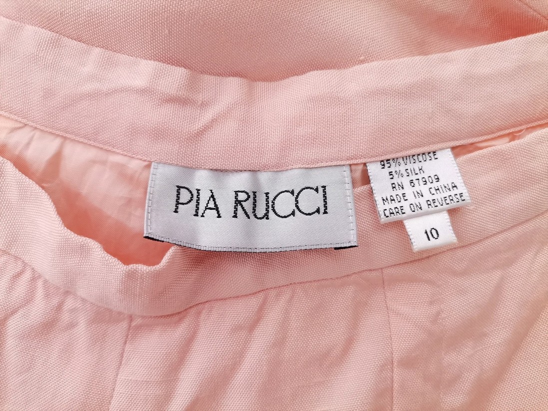 Pia Rucci Size 10 (34) Color Różowy Spodnie Eleganckie Fabric Wiskoza