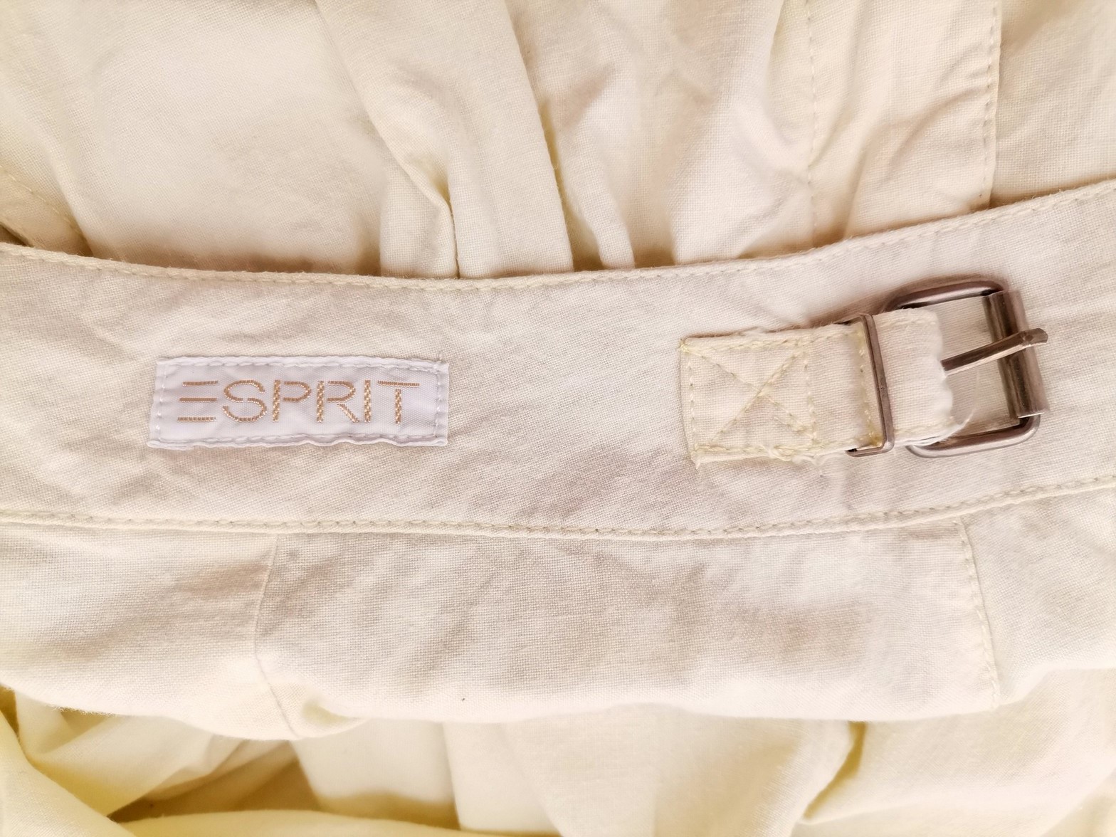 Esprit Size 40 Color Żółty Spodnie Casual Fabric Bawełna 100%