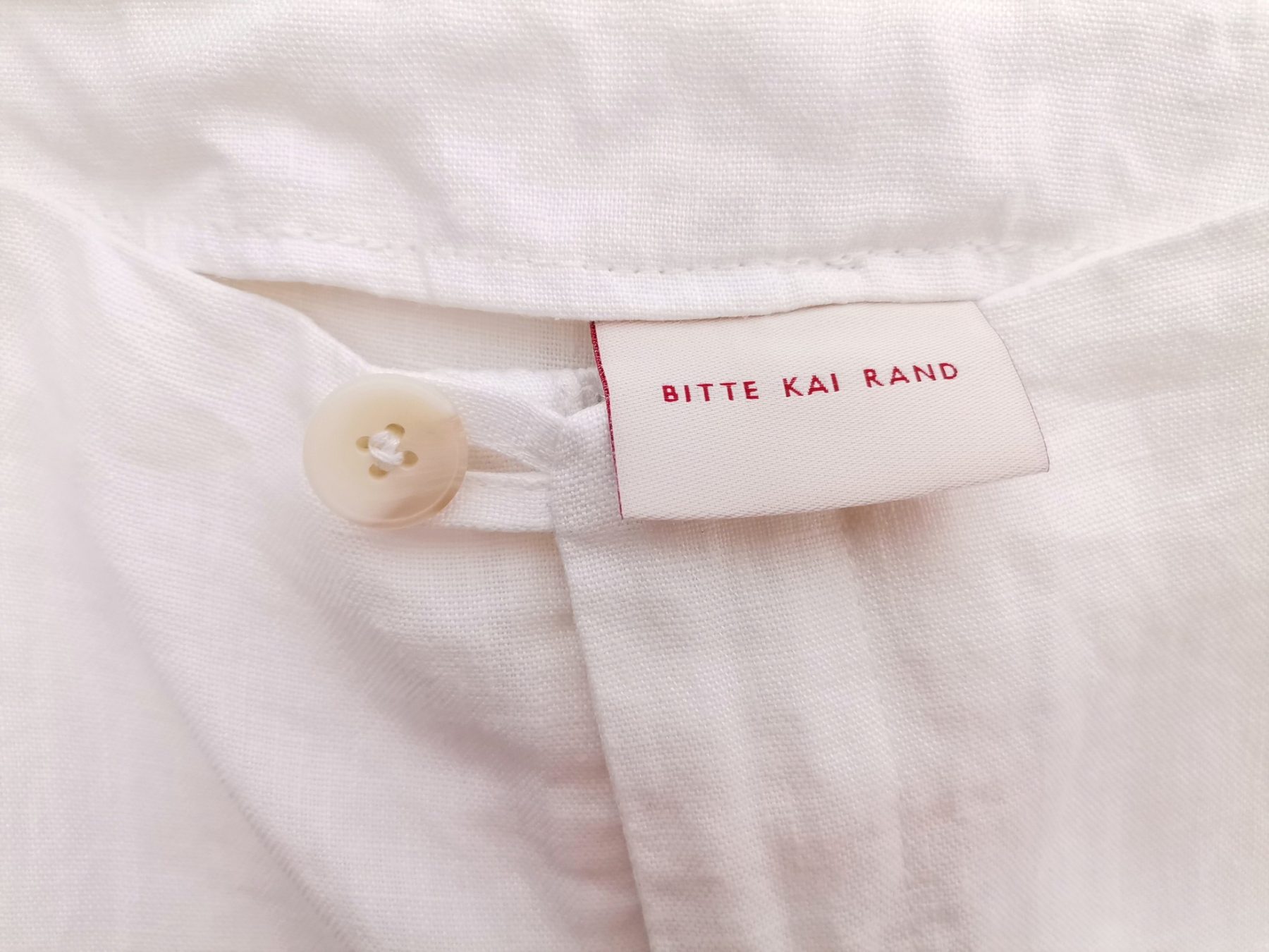 BITTE KAI RAND Size 34 Color Biały Spodnie Eleganckie Fabric Len 100%