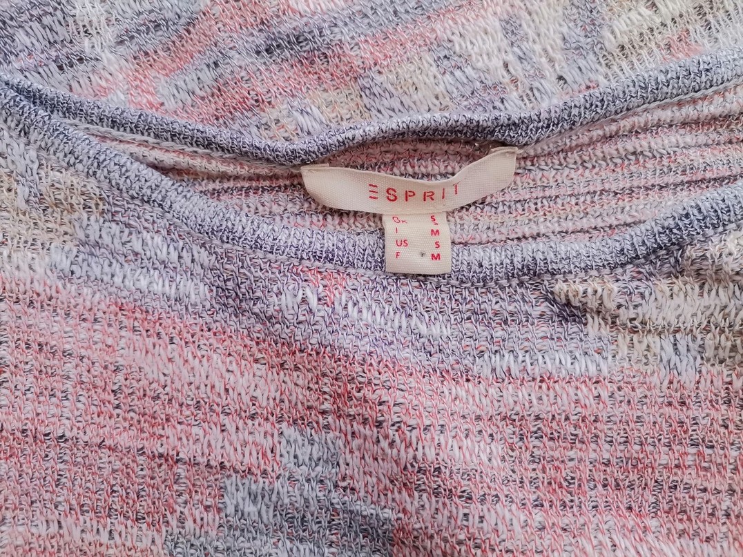 Esprit Size S Color Fioletowy Okrągły dekolt Sweter Długi rękaw Fabric Bawełna