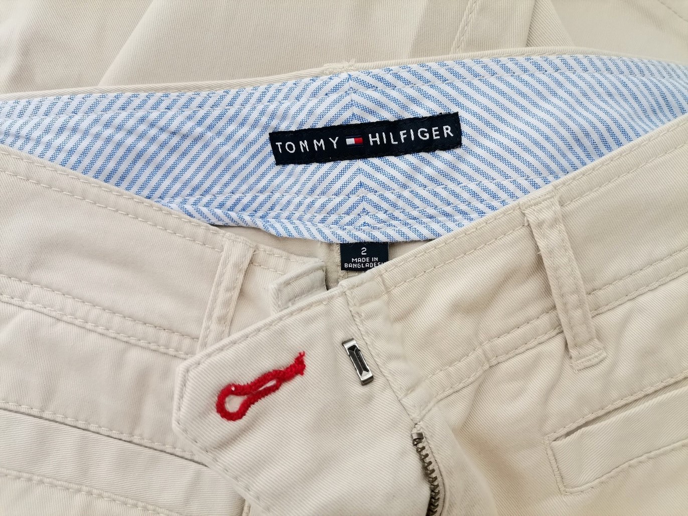 Tommy hilfiger Size 2 (38) Color Kremowy Spodnie Eleganckie