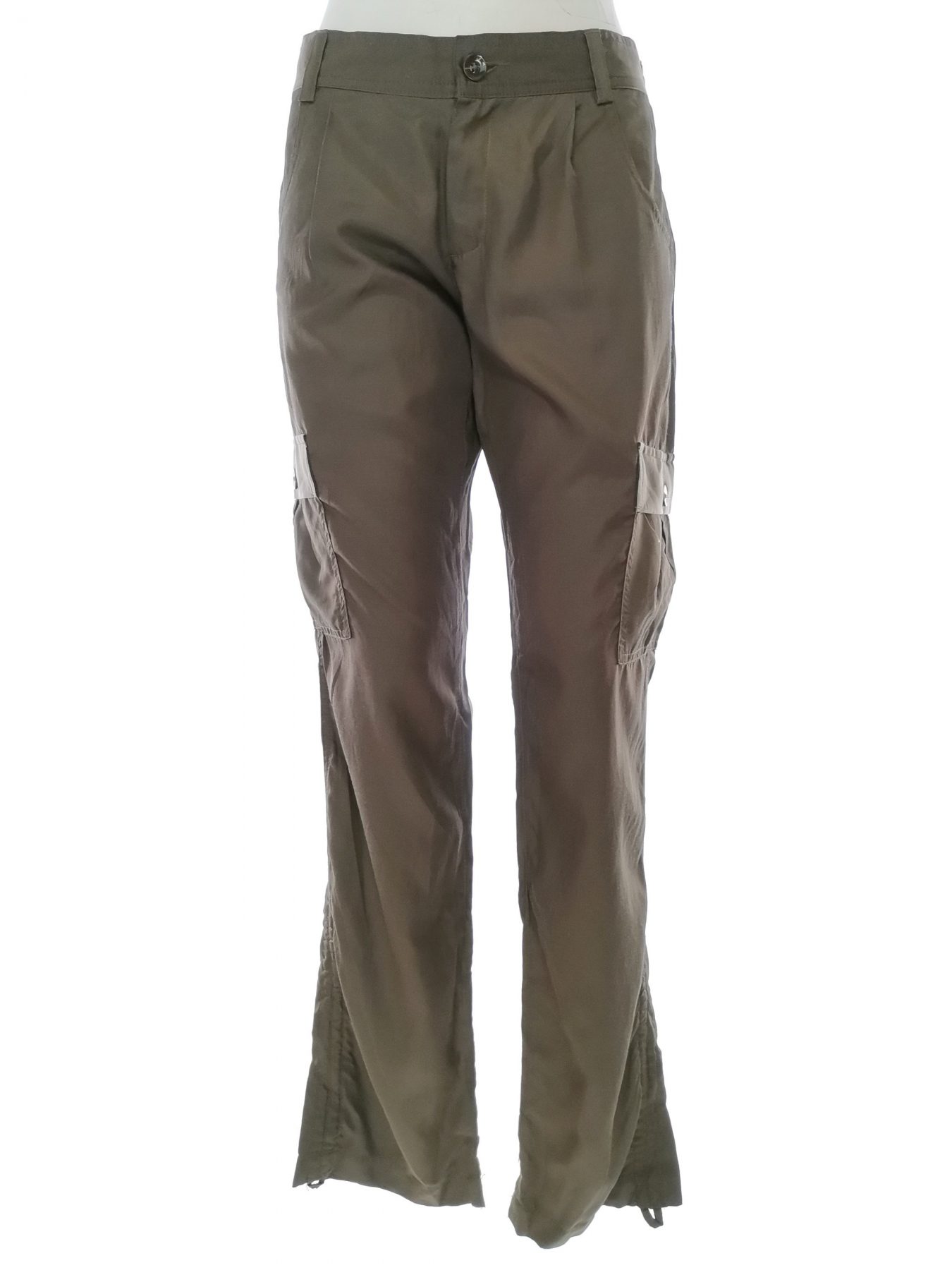 Mexx Size 36 Color Khaki Spodnie Eleganckie Fabric Cupro