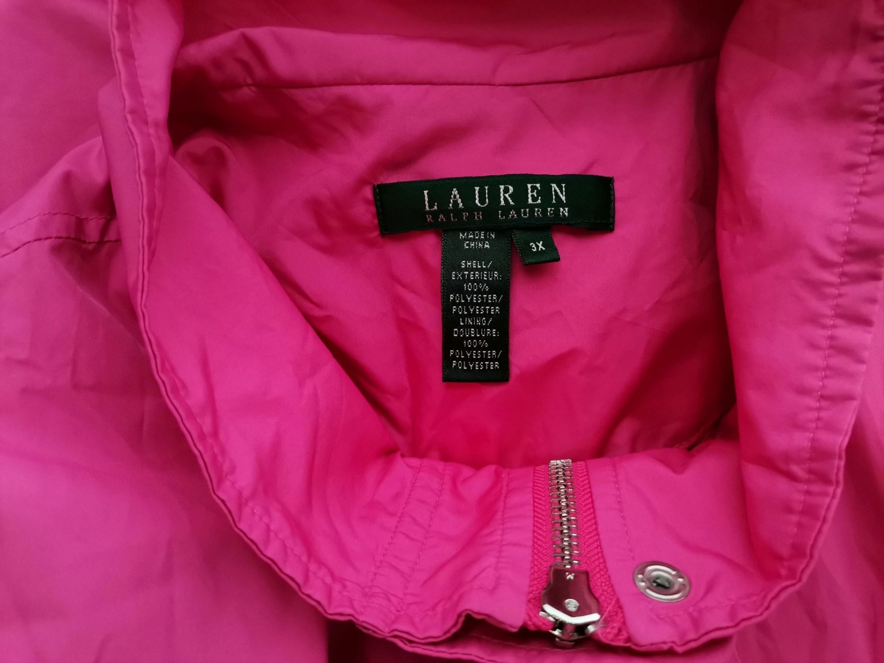 Lauren ralph lauren Size 3XL Color Różowy Płaszcz Długi rękaw