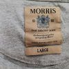 Morris Size L Color Szary Męski T-Shirt Krótki rękaw Fabric Bawełna 100%