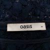 Oasis Size M Color Granatowy Okrągły dekolt Sweter Długi rękaw