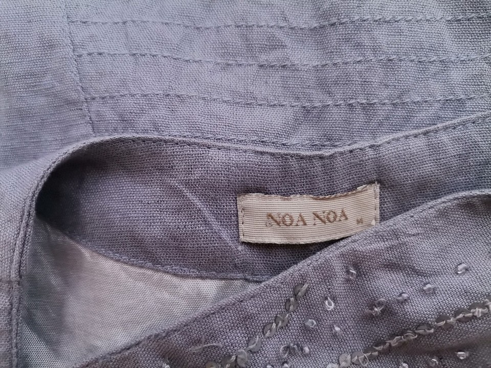 Noa noa Size M Color Szary W serek Bolerko Kardigan Bezrękawnik Fabric Bawełna 100% Cienka dzianina