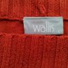 Wallis Size L (46) Color Pomarańczowy W serek Otwarty Kardigan Długi rękaw Fabric Akryl 100% Cienka dzianina