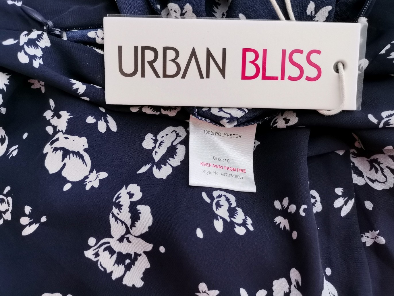 Urban Bliss Size 10 (38) Color Granatowy Kombinezon Bezrękawnik