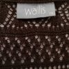 Wallis Size 18 (46) Color Brązowy W serek Długi Otwarty Kardigan Długi rękaw Fabric Akryl 100% Otwarta dzianina