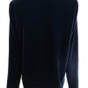 Fransa Size M Color Granatowy Crew Neck Sweter Długi rękaw Cienka dzianina