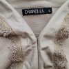 Dranella Size L Color Szary W serek Kardigan Zapinany Długi rękaw Fabric Wiskoza Cienka dzianina