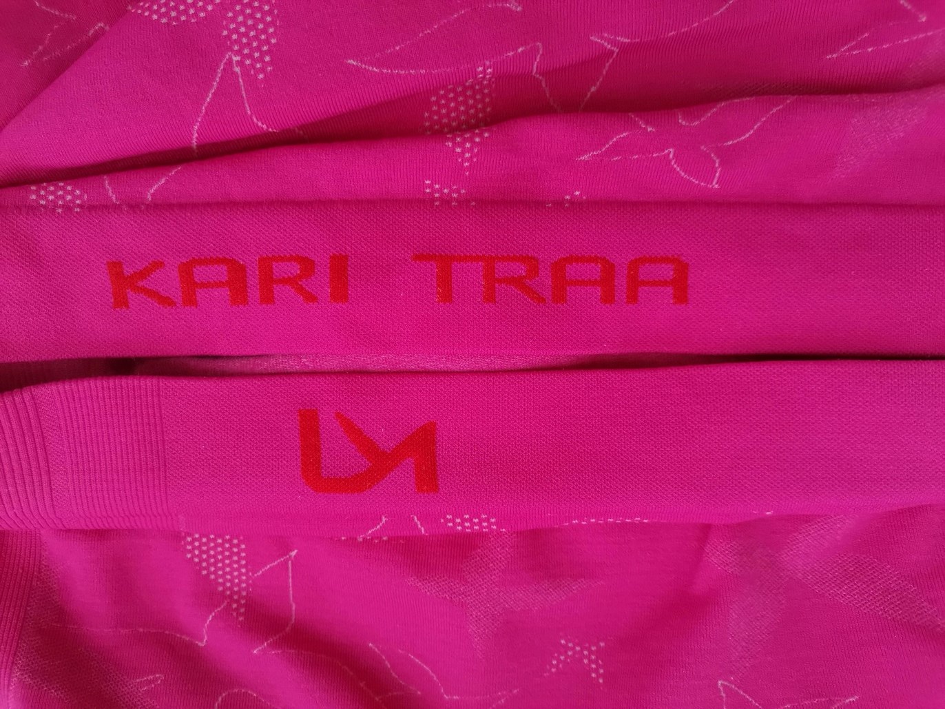 Kari Traa Size M Color Różowy Crew Neck Bluzka Bezrękawnik