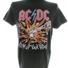 AC/DC Size M Color Czarny Męski T-Shirt Krótki rękaw Fabric Bawełna 100%