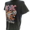 AC/DC Size M Color Czarny Męski T-Shirt Krótki rękaw Fabric Bawełna 100%