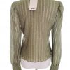 BIK BOK Size S Color Khaki Crew Neck Sweter Długi rękaw Cienka dzianina