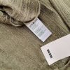 BIK BOK Size S Color Khaki Crew Neck Sweter Długi rękaw Cienka dzianina