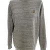 Lyle & Scott Size L Color Szary Męski Sweter Długi rękaw Fabric Bawełna 100%