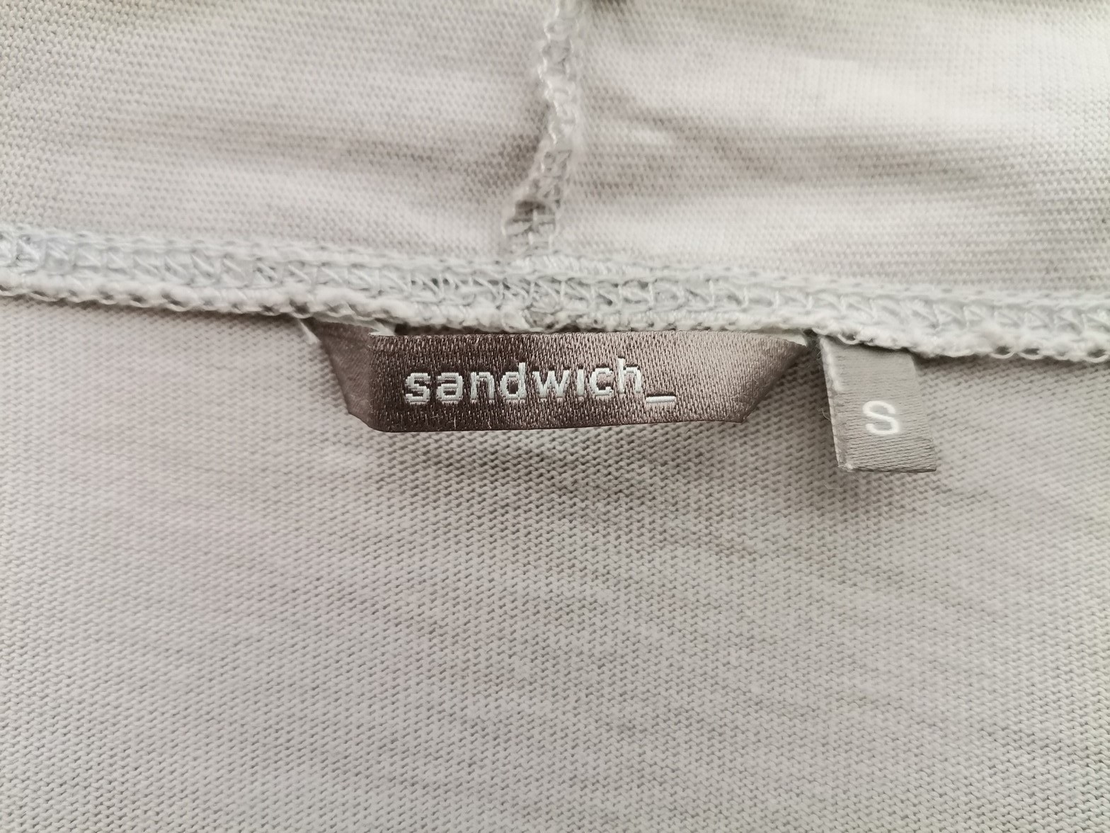 Sandwich Size S Color Szary W serek Długi Kardigan Wiązany Długi rękaw Fabric Bawełna 100% Cienka dzianina