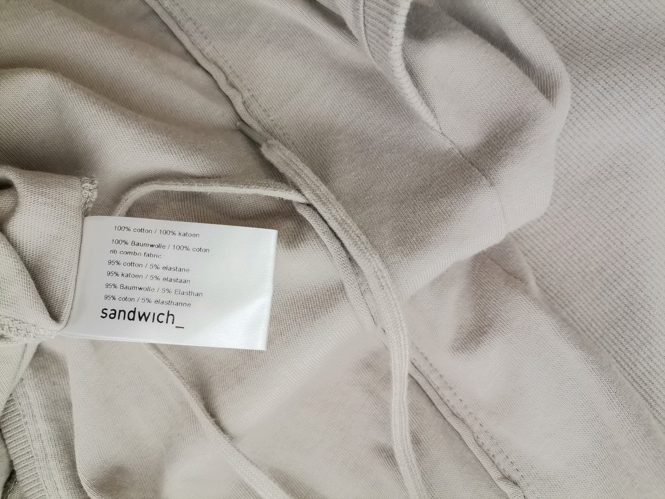 Sandwich Size S Color Szary W serek Długi Kardigan Wiązany Długi rękaw Fabric Bawełna 100% Cienka dzianina