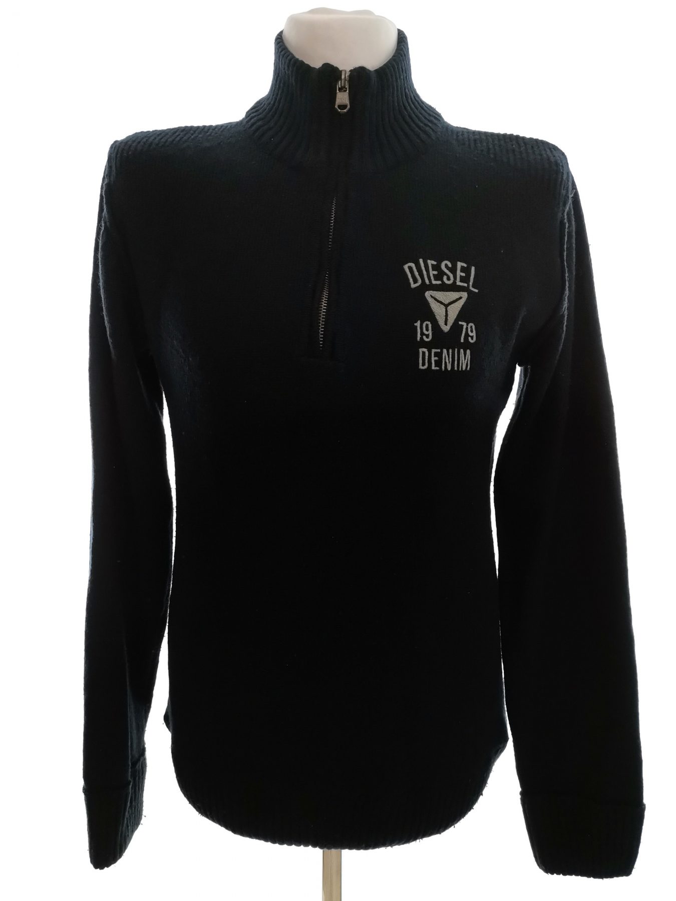 Diesel Size L Color Granatowy Męski Sweter Długi rękaw Fabric Akryl