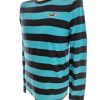 Hollister Size M Color Niebieski Pasy Męski Sweter Długi rękaw Fabric Bawełna 100%