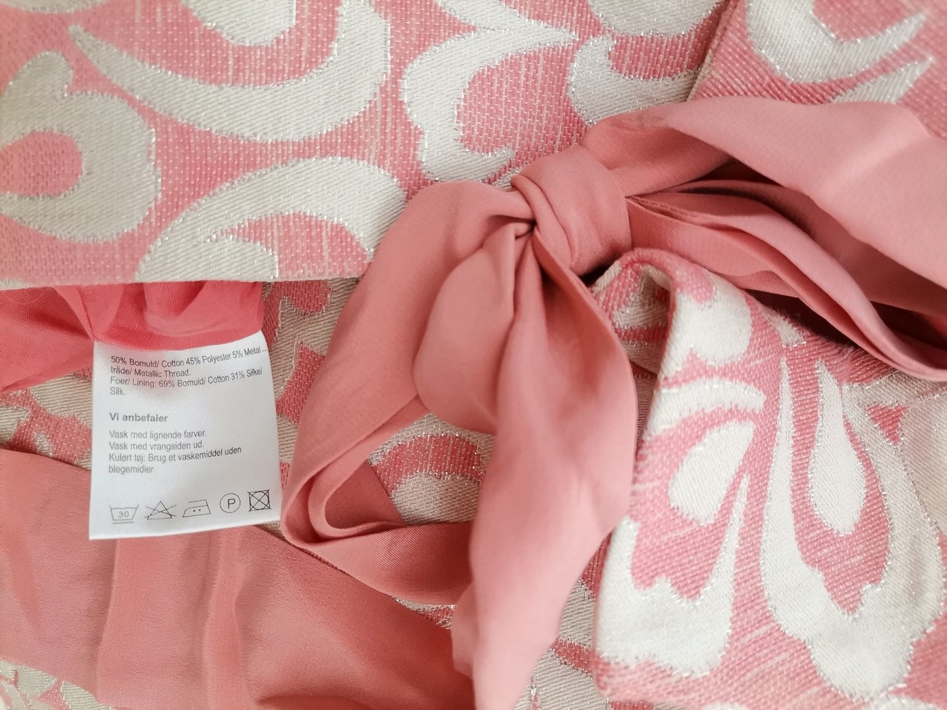 Noa noa Size M Color Różowy Płaszcz Długi rękaw Fabric Bawełna