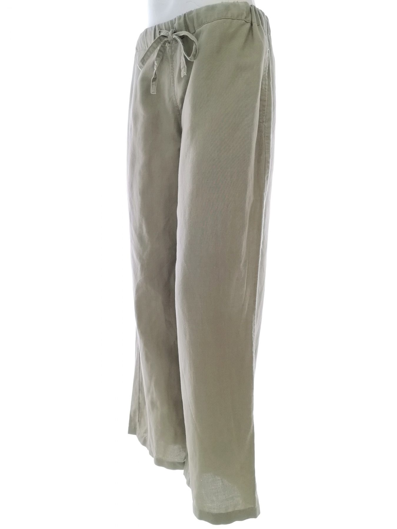 Vero moda Size S Color Khaki Spodnie Casual Fabric Ramie