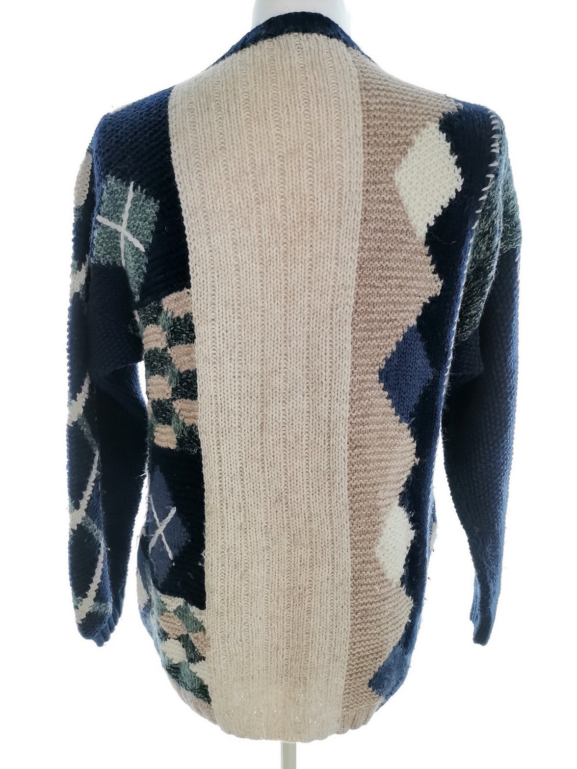 Skovhuus Size L Color Granatowy Męski Sweter Długi rękaw Fabric Wełna